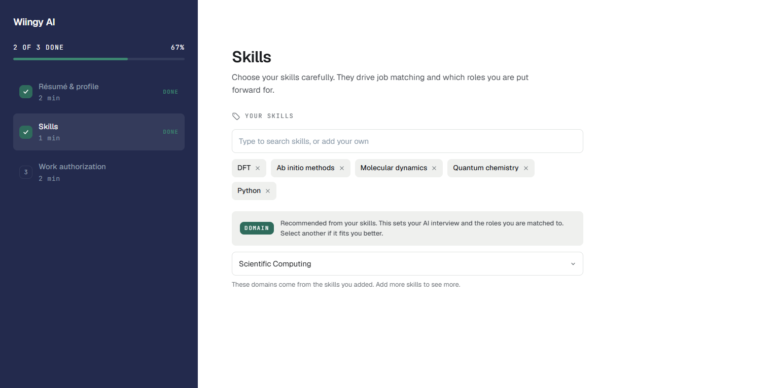Atlas expert profile and account management